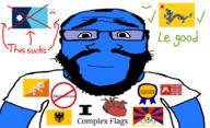 award bhutan black_skin flag flag:tibet flag:venice holy_roman_empire i_hate minnesota qing_dynasty subvariant:science_lover tibet variant:markiplier_soyjak venice vexillology // 1526x928 // 435.2KB