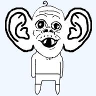 baby clothes deformed distorted ear full_body hair series:kidjaks subvariant:a24_ears subvariant:jacobson subvariant:jacobson_ears template variant:a24_slowburn_soyjak white_skin // 700x700 // 16.9KB