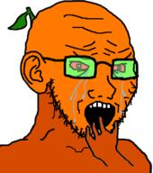 bloodshot_eyes crying ear froot glasses hand open_mouth scared soyjak stubble subvariant:crying_soyak_ears2 variant:soyak // 708x800 // 52.9KB