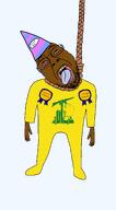ack award awards bloodshot_eyes brown clothes crying hanging hat hezbollah lebanon rope terrorist variant:bernd // 1400x2524 // 277.3KB