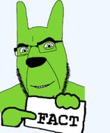 facial_mark fact forehead_mark glasses green_skin hand hoops_and_yoyo lammy smile soyjak stubble variant:cobson yoyo // 1000x1219 // 34.6KB