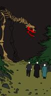 background darkness giant multiple_soyjaks red_eyes red_lighting rock skeleton teeth traced tree variant:chudjak // 736x1381 // 109.5KB