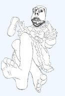 bow dress foot glasses holding_object shoe stubble subvariant:scholar variant:gapejak yuzugin // 1611x2369 // 266.6KB