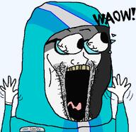 clothes cultist gempass hand hands_up open_mouth subvariant:wewjak variant:soyak waow yellow_teeth // 866x840 // 26.1KB