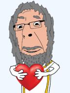 beard bushy_eyebrows god grey_hair holding_heart robe smile variant:cobson // 872x1162 // 139.2KB