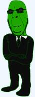 artist:crimsonvoidhydra1488 beard clothes crossed_arms edit fed federal_bureau_of_investigation glasses glowie glowing green green_skin looking_at_you smile suit suit_and_tie sunglasses that_one_fucking_picture_of_nate_being_a_smug_little_bastard transparent_background variant:cobson // 423x1180 // 118.0KB