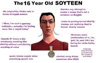 4chan angry badge clothes glasses hair irl meme meta soyjak soyjak_party soyteen subvariant:chuddy text variant:chudjak vinluv wojacker // 1113x724 // 169.4KB