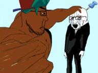 ack animated anime brown_skin discord fight fnf_pedo meta:tagme punch variant:markiplier_soyjak variant:soyak // 500x375 // 476.2KB