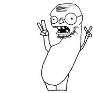 game glasses open_mouth peace_sign plants_vs_zombies soy soyjak tooth variant:ailased_nigger zombie // 2000x2000 // 99.4KB