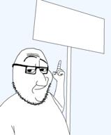 closed_mouth glasses hand looking_at_you pointing raised_eyebrow sign smirk smug soyjak stubble template transparent_background variant:abortion_lover variant:smugjak // 794x960 // 75.2KB