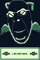 artist:conservativewaluigi beard closed_mouth creepypasta demon evil gameboy glasses horn i_am_god_here misfortune_gb smile text variant:cobson wing // 775x1149 // 280.0KB