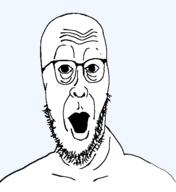 eyebags glasses open_mouth soyjak stephen_colbert stubble template transparent_background variant:Cobbert // 518x565 // 9.5KB