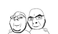 friendship looking_at_you multiple_soyjaks no_more_brother_wars small_head stubble subvariant:wholesome_soyjak subvariant:wholyjak variant:cobson variant:gapejak wholesome // 850x495 // 16.7KB