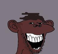 black_skin creepypasta ear hair open_mouth soyjak subvariant:splicejak variant:impish_soyak_ears wpkepkw youtube // 375x353 // 37.2KB