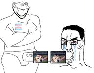 buff crying dildo meme open_mouth rape soyjak strap_on swastika tranny trans_rights twitter variant:chudjak variant:impish_soyak_ears // 1541x1195 // 214.8KB
