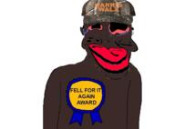 award big_lips black_skin bloodshot_eyes camouflage clothes crying democrat distorted harris_walz hat kamala_harris looking_at_you mustache nigger red_lips soyjak subvariant:jartycuck text tim_walz variant:chudjak // 1238x914 // 546.0KB