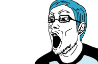 angry blue_hair dantdm gaping_mouth glasses stubble variant:unknown youtuber // 1024x678 // 39.3KB