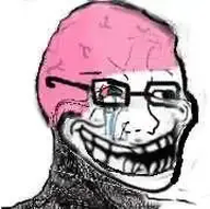 bloodshot_eyes crying fusion glasses meta:not_oc nas:trollface nas:wojak pink_skin red_eyes strange subnas:depressed_wojak tear trollface variant:soyak variant:wojak weird wojak // 180x179 // 52.1KB