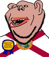 amerimutt award black_sclera brown_skin clothes ear flag flag:florida florida florida_man god lips mental_asylum mutt open_mouth retirement_home soyjak state stubble subvariant:impish_amerimutt text united_states variant:impish_soyak_ears // 685x793 // 89.6KB