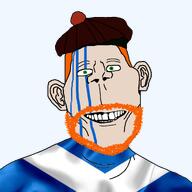 beard british british_accent british_army british_police celtic clothes country countrywar ear gaelic green_eyes hat ireland irish_flag irish_republican_army open_mouth orange_hair picts remake scotland scottish soyjak stubble subvariant:britaryan tam_o’shanter teeth template transparent_background united_kingdom unitedkingdom variant:britson white_skin // 1280x1280 // 539.1KB