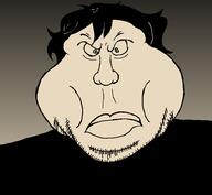 andrew_graves closed_mouth fat green_eyes obese soyjak stubble subvariant:meximutt_front the_coffin_of_andy_and_leyley variant:meximutt // 918x845 // 20.1KB