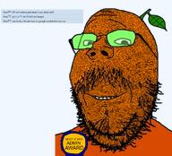 froot froot_(user) leaf orange_skin overly_detailed_soyjak variant:gapejak // 1001x906 // 857.8KB