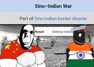 black_skin brown_skin buff chest_hair china fat flag hanging india indiangem_(user) irl_background mge more pajeet rope shadow sino-indian-war subvariant:hornyson variant:cobson wikipedia // 1024x736 // 306.5KB