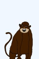 angry animal bobo_the_sharty_janny brown_eyes ear glasses monkey mustache series:animaljaks soyjak variant:feraljak // 340x512 // 17.9KB