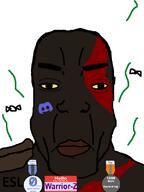 Warrior-Z(user) award discord discord_logo_facial_mark esl fnf_pedo god_of_war hello_my_name_is_(sticker) kratos nigger stinky subvariant:chudplier vantablack vantablack_skin variant:markiplier_soyjak // 600x800 // 32.7KB