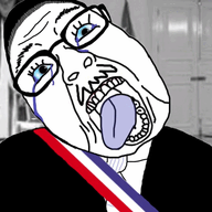 animated assassination blood blue_eyes chile clothes communism gun hair irl_background mustache necktie old open_mouth salvador_allende socialism soyjak suit tongue variant:bernd wrinkles // 414x382 // 2.2MB