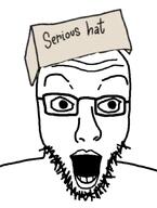 bald clothes hat mouth_open serious serious_hat soyjak stubble variant:lesoyface // 653x863 // 62.9KB