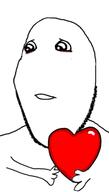 big_eyes blush cute_eyes heart holding_object looking_down looking_to_the_left no_nose rage_comic smile stubble variant:gapejak // 341x600 // 47.2KB