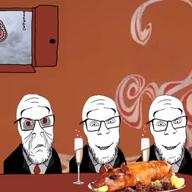 3soyjaks bald glasses irl_background meta:tagme mouth stubble swine tuxedo variant:feraljak wine_glass // 700x526 // 634.9KB