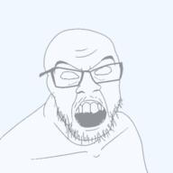 angry ghost op_is_a_retarded_lazy_faggot_for_not_tagging_his_own_shit open_mouth stubble teeth variant:feraljak // 500x500 // 35.6KB