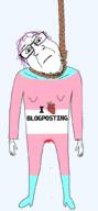 blood closed_mouth clothes full_body glasses gynaecomastia hair hanging heart i_love merge neovagina neutral purple_hair rope soyjak stubble subvariant:neutralplier suicide tranny variant:bernd variant:markiplier_soyjak // 485x1052 // 241.7KB
