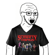 animated arm clothes glasses jerry_smith morty mr_goldenfold mr_poopybutthole open_mouth palindrome_get rick_and_morty rick_sanchez scary_terry schwifty_things shaking soyjak stranger_things stubble text tshirt variant:soyak // 680x680 // 225.0KB