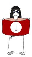 avengers beanie blush brown_shirt clothes flag girl glasses hair hat holding_flag holding_object nentendo_switch soy soylent soylent_(cacao) variant:soytan video_game videogame videogames woman // 966x1722 // 262.2KB