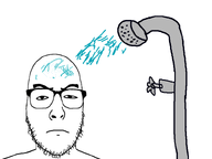 bald clean glasses hygiene looking_at_you shower shower_head stubble variant:uncjak water // 800x600 // 48.2KB
