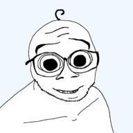 baby deformed glasses hair happy smile soyjak stubble subvariant:gabriel template transparent_background variant:feraljak // 1500x1500 // 80.3KB