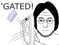 eyebrows forehead_lines glasses hair mouth_closed negated nose shield soyjak stubble variant:lennonjak // 370x288 // 46.8KB