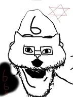 666 animal cat glasses hexagram mask open_mouth poopson satanism star_of_david stubble variant:catjak variant:poopson // 300x400 // 62.7KB