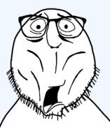 beard chris_griffin family_guy glasses open_mouth scared shocked soyjak stubble tongue transparent transparent_background variant:chris_griffin_soyjak // 1170x1429 // 101.7KB