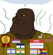 award black_skin brown_eyes brown_skin clothes emoticon faggot flag:india flag:israel flag:lesotho flag:progress_pride_flag flag:transgender_pride_flag friday_night_funkin' india indian israel judaism lesotho meta:revjak nigger pajeet poo poop pride_flag revjak series:nonexistant_namefags shitskin speech_bubble stink_lines stinky stinkythepoopoohead_(stinky_idiot) subvariant:mexiaryan subvariant:neutralplier sweating text toilet toilet_humour tranny transgender_flag trend:slopjak variant:markiplier_soyjak variant:meximutt yellow_sclera yellow_shirt // 886x910 // 52.6KB