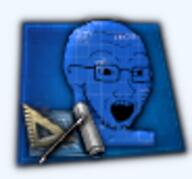 blue blueprints classic glasses hearts_of_iron icon open_mouth pencil ruler soyjak stubble tno variant:soyak // 92x86 // 12.9KB