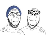 2soyjaks beanie ethan_klein glasses h3h3_productions smile soyjak stubble variant:dubbbzjak variant:ethanjak // 640x480 // 45.8KB