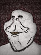 bags_under_eyes black_sclera blood crying horror meta:tagme nose rotten_teeth schizo stubble subvariant:henry text yellow_teeth // 700x933 // 1.0MB