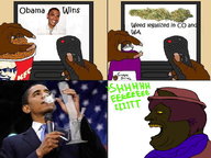 barack_obama bong bucket colorado drink drugs greentext jimbo_(namefag) kentucky_fried_chicken kfc marijuana meta:namefags remote sheeeit smoke smoking subvariant:alicia_side television variant:alicia washington weed // 800x600 // 623.4KB