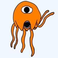 garten_of_banban octopus open_mouth orange_skin soyjak stinger_flynn variant:unknown // 720x720 // 98.9KB