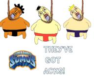 3soyjaks ack arm asian black_skin bloodshot_eyes booma cartoon crying dead dic fat full_body glasses hair hanging kanzashi kimo leg lipstick mamoo mustache open_mouth rope soyjak stubble suicide suicide_pact super_duper_sumos text thong tongue variant:bernd white_skin yellow_hair yellow_skin yellow_teeth // 1920x1552 // 817.8KB