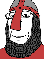 armor glasses happy helmet historical history knight nose red_shirt shirts smile subvariant:wholesome_soyjak teeth variant:gapejak // 600x800 // 52.7KB